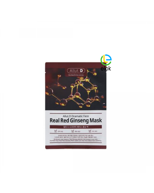Allut D Dramatic Face Real Red Ginseng Mask